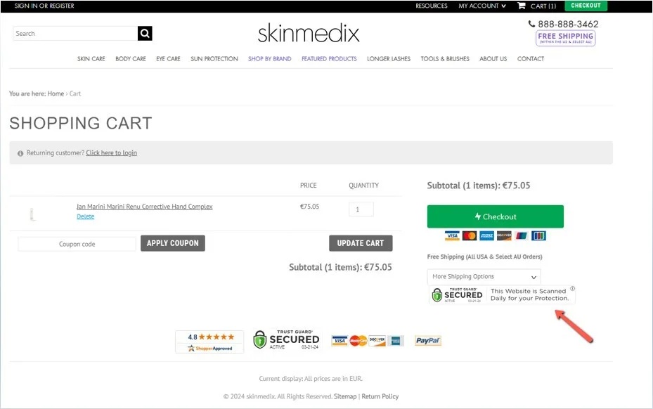 checkout banner skinmedix